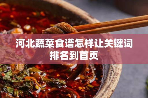 河北蔬菜食谱怎样让关键词排名到首页